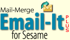 Send merged emails right from your Sesame records